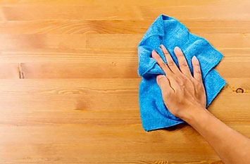 Damp Wiping Horizontal Surfaces