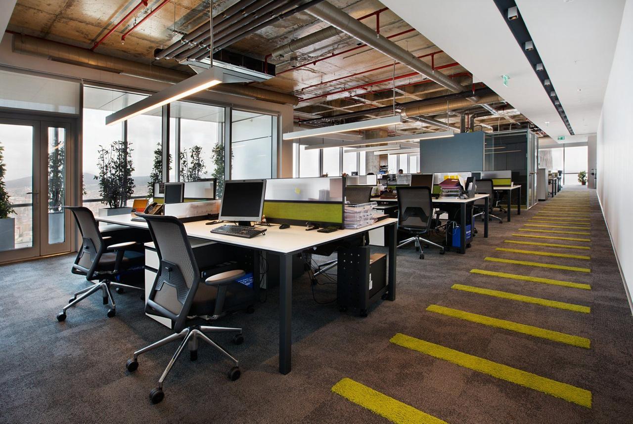 Office cleaning Perth Airport - large open plan corporate workspace with city views serviced by Nexus Kleen